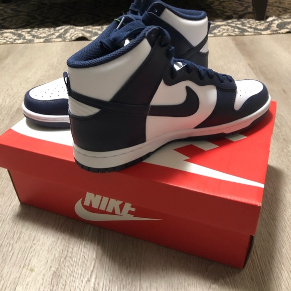 Nike Dunk High Championship Navy - Picture 2 of 5